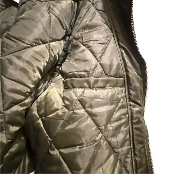Forever 21 Men's Olive Green Bomber Jacket with Sherpa Collar - Size XL - NWT - Picture 5 of 13